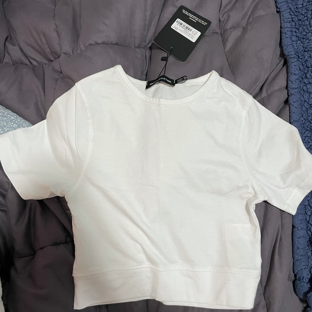 White crop top